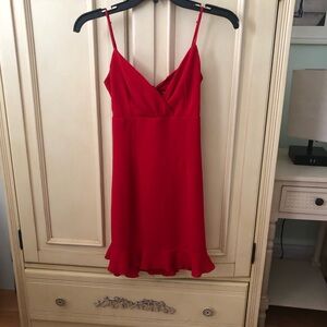 Lucy in the Sky Red Spaghetti Strap Dress